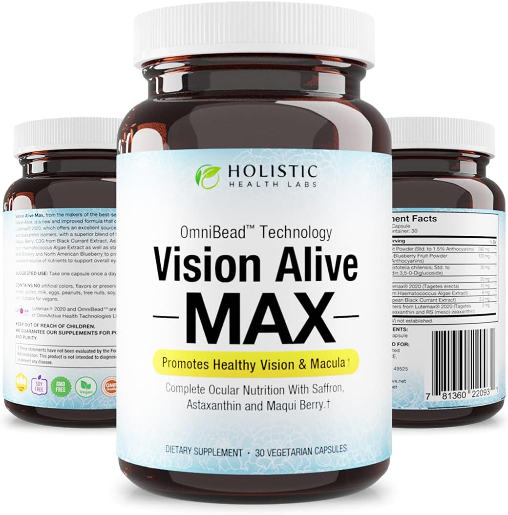 Bright Eyes and Healthy Gut Bundle | Lutemax® 2020, Bilberries, Blueberries, c3g from Black Currant, Maqui Berry, Saffron, Astaxanthin | Ginger, Artichoke Leaf, Licorice Root  Zinc Carnosine