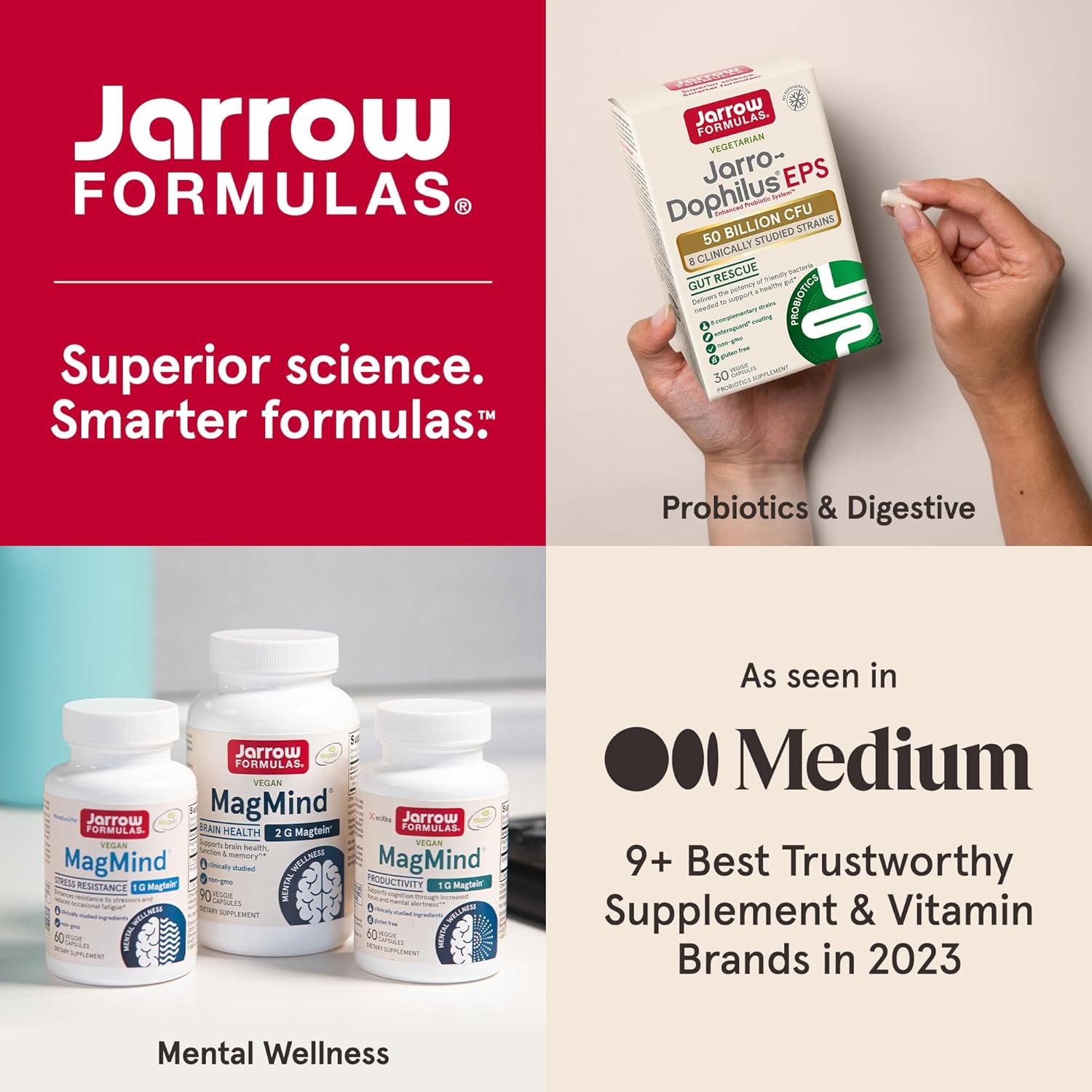 Jarrow Formulas Green Tea 500 mg - 100 Veggie Capsules - Antioxidant Support - 50% Polyphenols - Cardiovascular  Immune Health Dietary Supplement - 100 Servings