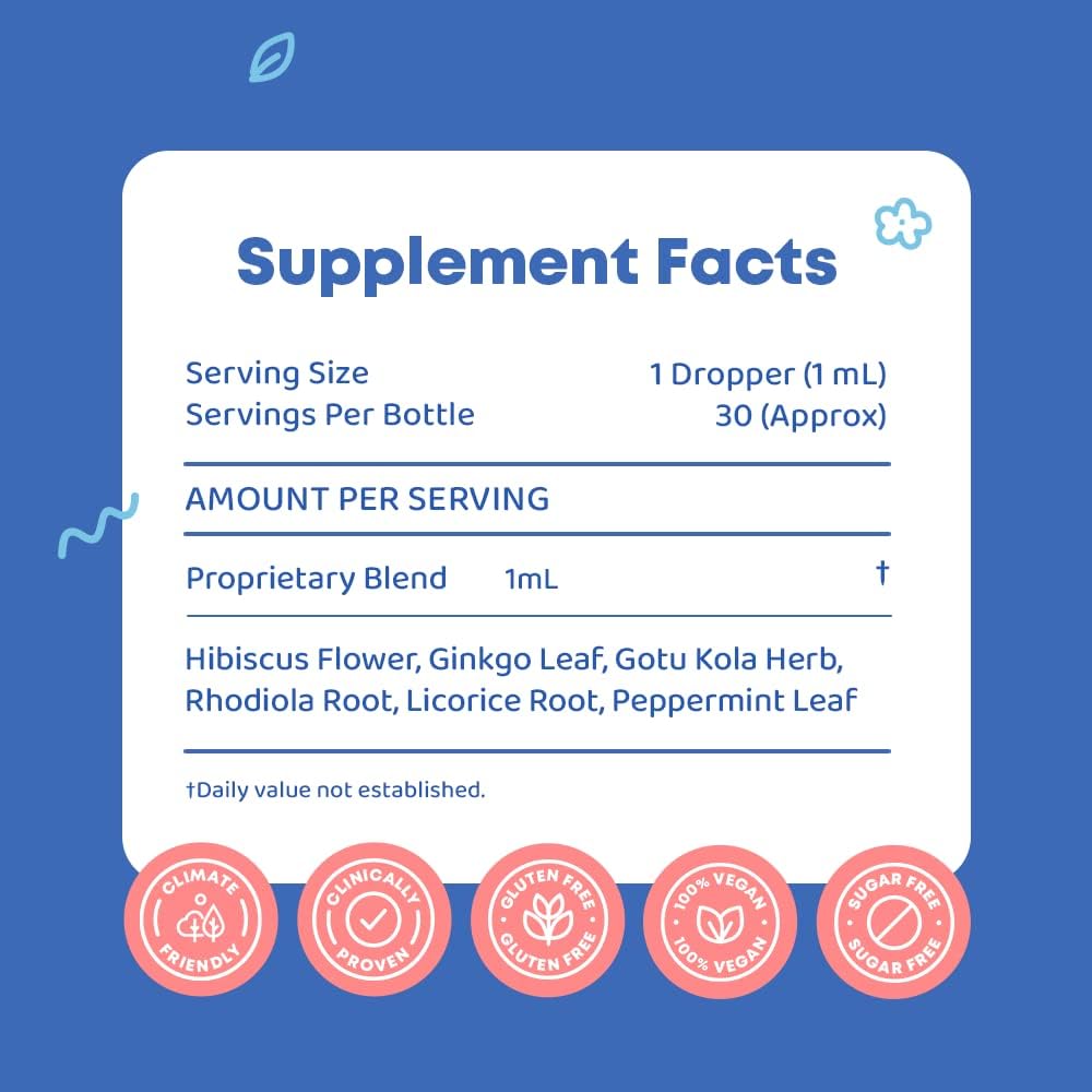 JoySpring Genius Drops Brain Supplement for Kids and SleepBerry Melatonin for Kids with Elderberry - Liquid Melatonin for Kids Sleep Support