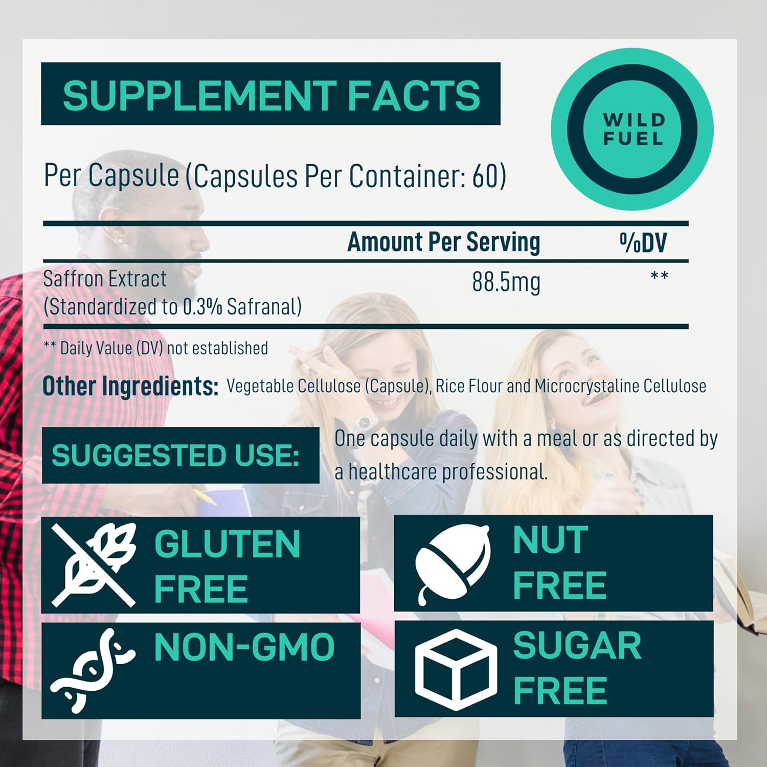 WILD FUEL Keto Candy and Saffron Extract Supplement Energy and Weightloss Bundle