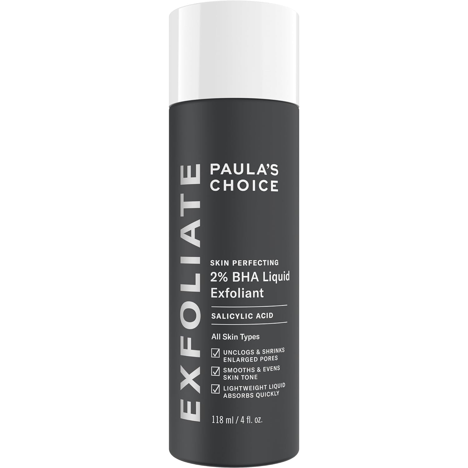 Paulas Choice--SKIN PERFECTING 2% BHA Liquid Salicylic Acid Exfoliant--Facial Exfoliant for Blackheads, Enlarged Pores, Wrinkles  Fine Lines, 4 oz Bottle