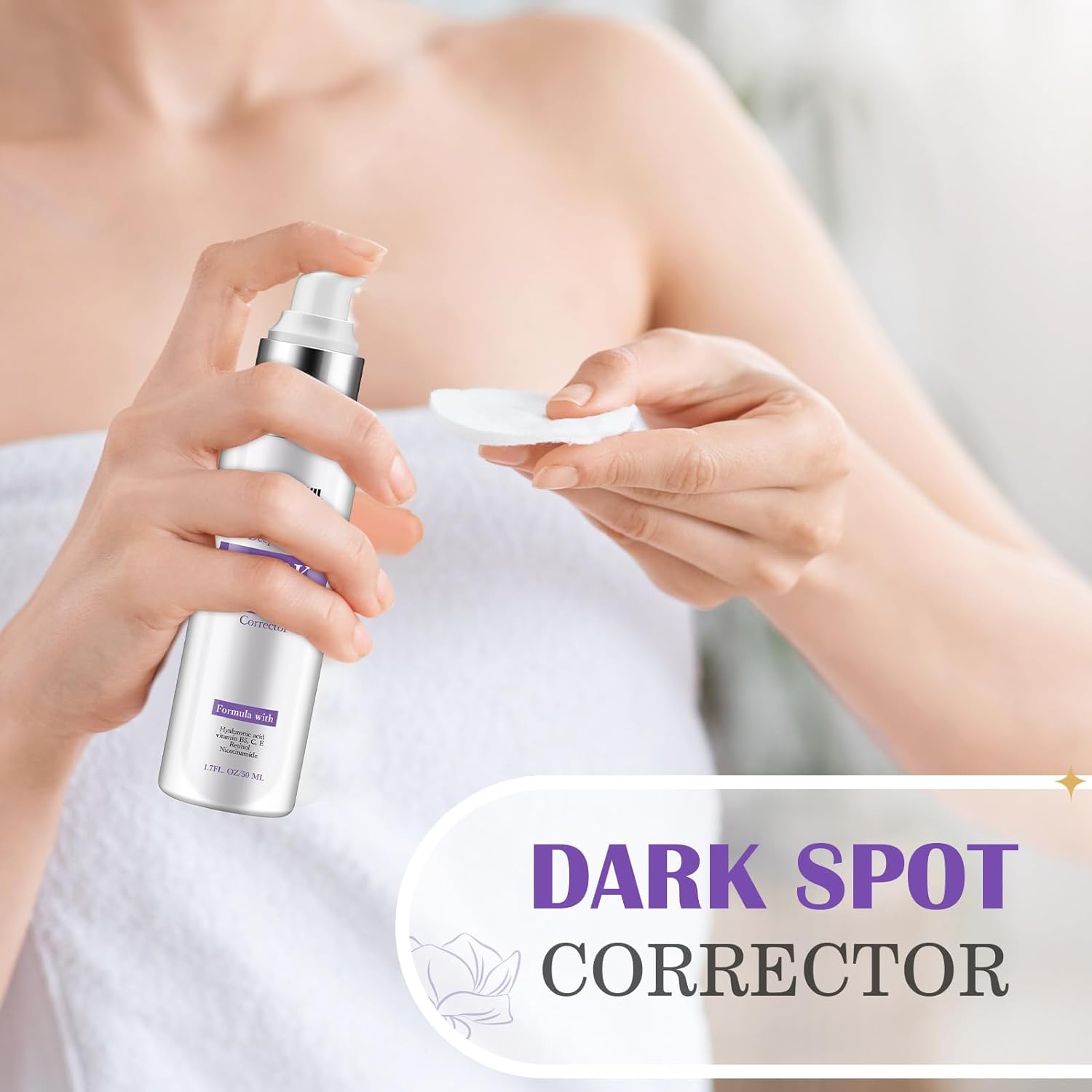 Dark Spot Remover for Face and Body, Dark Spot Corrector Glow Serum, Skin Brown Spot Remover, Skin Care Face Cream, Sun Spot Remover, Age Spot Corrector, Rapid Tone Repair Retinol (1.7 Fl Oz)