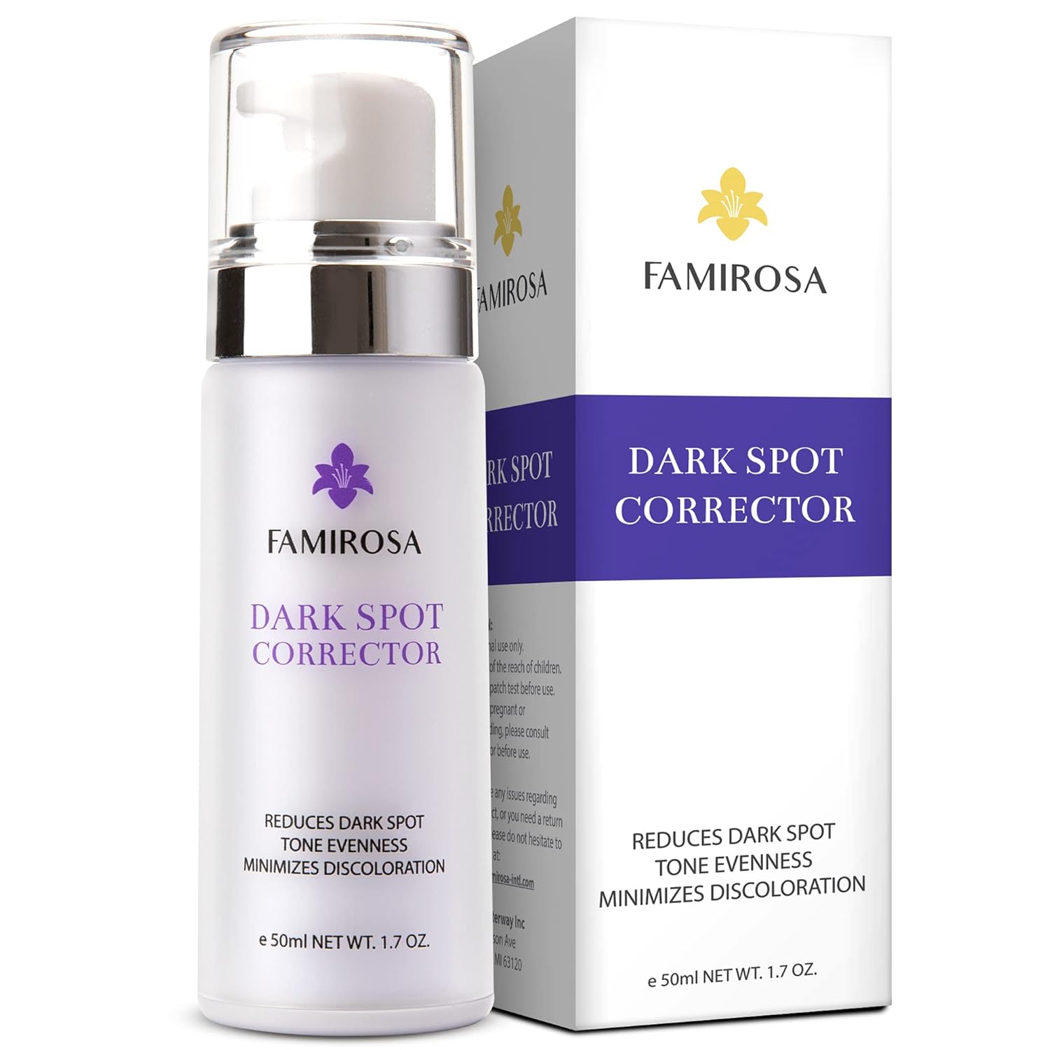Farmirosa Dark Spot Remover Serum for Face and Body, 50ml, with Kojic Acid, Hyaluronic Acid, and 4-Butylresorcinol