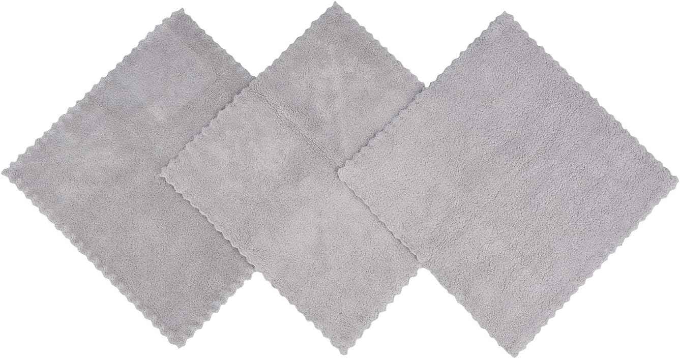 Face Makeup Remover Cloths Wash Cloth for Face Towels Facial Cleaning Wipes Reusable Soft for Sensitive Skin Erase Mascara, Eyeliner, Foundation, Lipstick with Just Water 12 inch X 12 inch