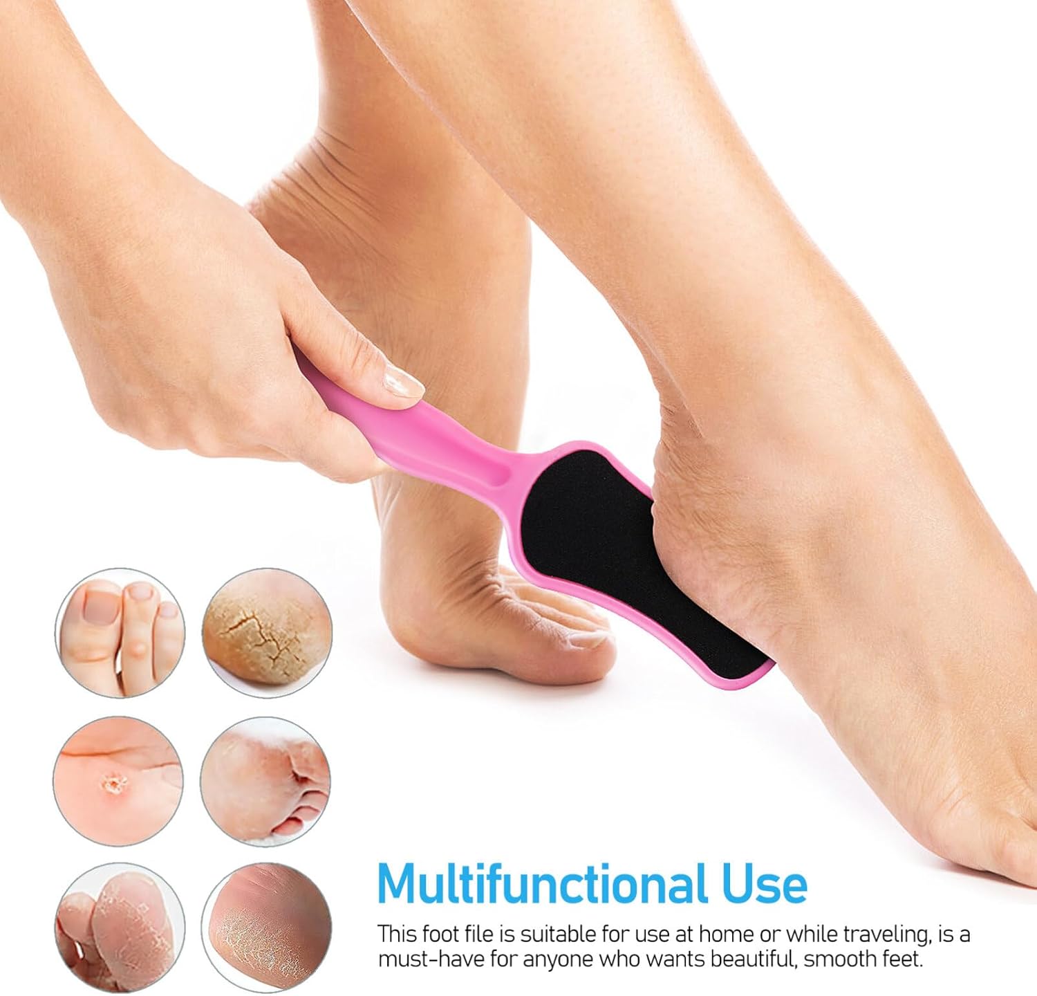 Healifty 6 Pcs Tools Dead Skin Remover Foot Dead Skin File Handheld Foot Trimmer Tool Foot Trimming File Pedicure Foot File Pedicure File Skin Tag Remover Foot Files Sandpaper Feet Scraper