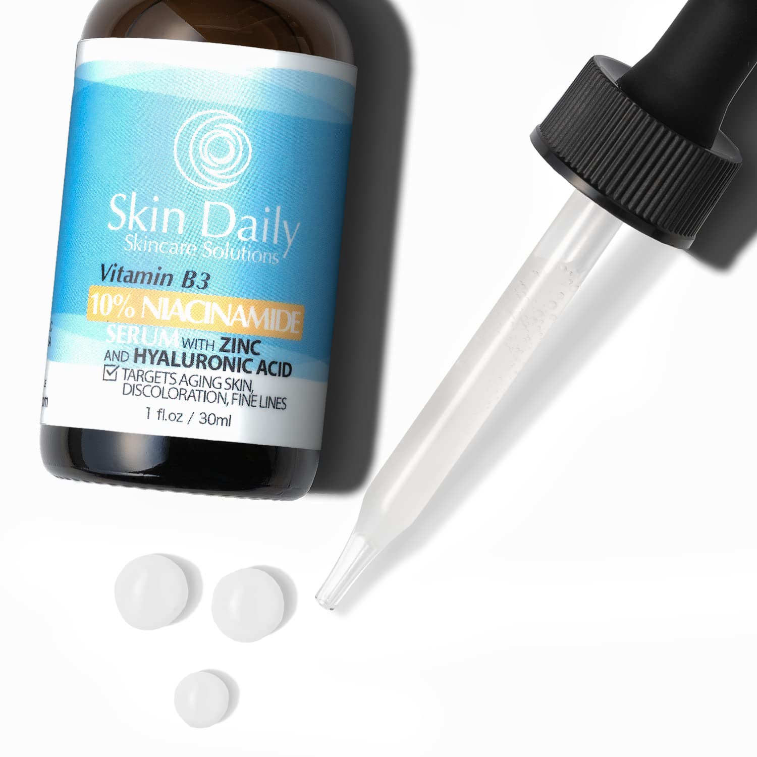 Skin Daily 10% Niacinamide Brightening Serum W/Zinc- Dark spot, Hyperpigmentation, Melasma Treatment for Face - Unlock Flawless Skin with Our Niacinamide Serum - The Secret to Your Best Skin Yet